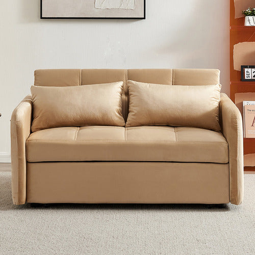 EVERGREEN HOME LIVIANA 2 SEATER SINGLE VELVET SOFA BED