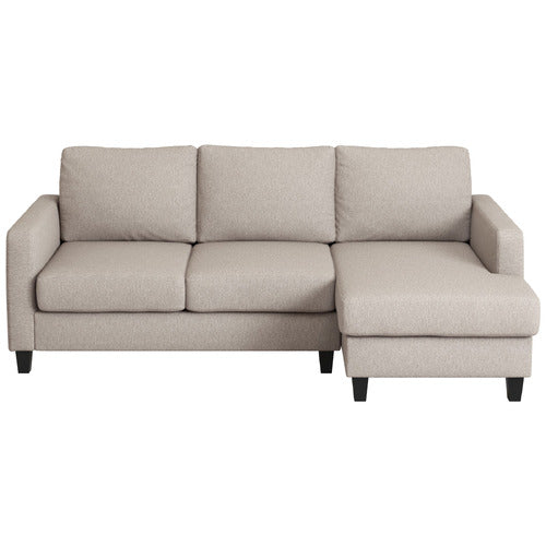ARMADA COMMERCIAL LOISE 4 SEATER UPHOLSTERED MODULAR SOFA WITH RIGHT CHAISE