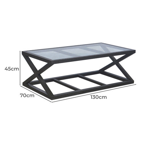 HAMILTON FURNITURE LORELIA OAK WOOD COFFEE TABLE