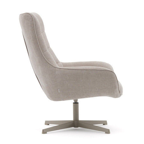 LINEA FURNITURE LOWELL CHENILLE SWIVEL ARMCHAIR
