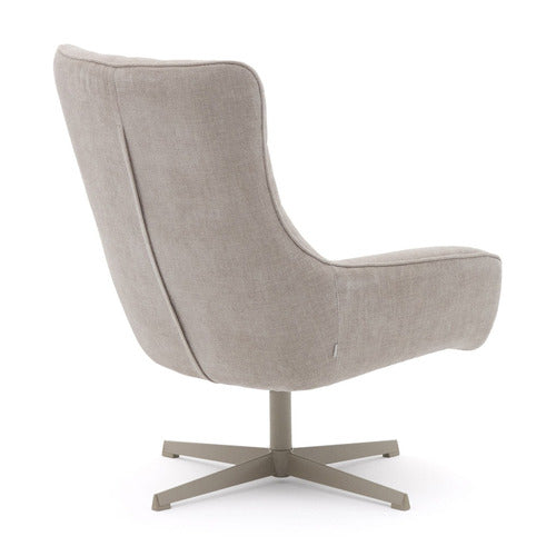 LINEA FURNITURE LOWELL CHENILLE SWIVEL ARMCHAIR