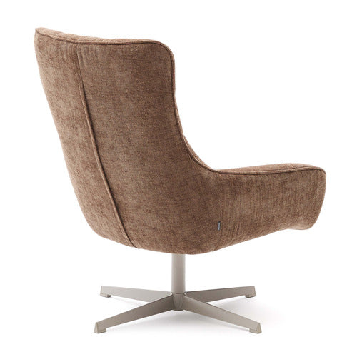 LINEA FURNITURE LOWELL CHENILLE SWIVEL ARMCHAIR