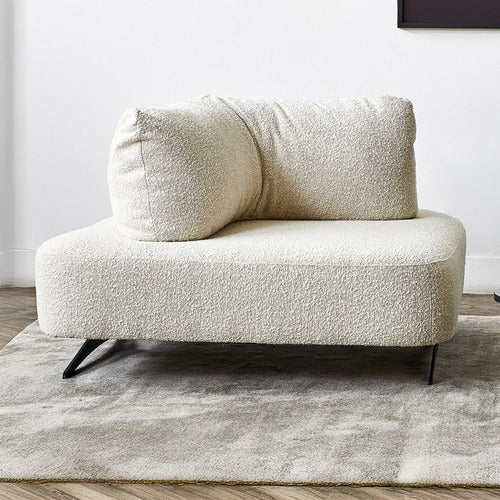 BROOKLYN AND BELLA LUCA BOUCLE LOUNGE CHAIR