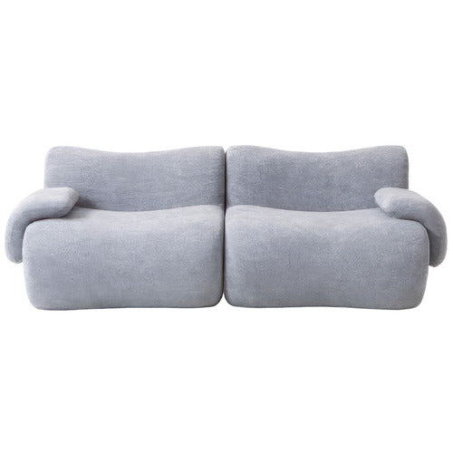 MODERN COLLECTIVE LUNA 2 SEATER TEDDY FLEECE MODULAR SOFA