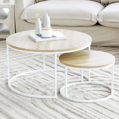 MADDISON LANE 2 PIECE DEREK NESTING COFFEE TABLE SET