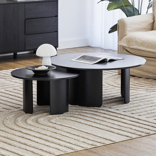 MADDISON LANE 2 PIECE SENECA OLMO COFFEE TABLE SET