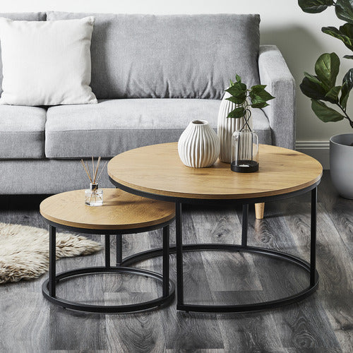 MADDISON LANE 2 PIECE SONOMA NESTING COFFEE TABLE SET