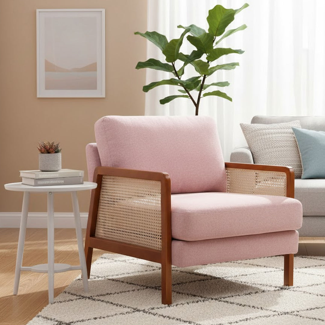 MIKASA FURNITURE PINK ZENON ARM CHAIR