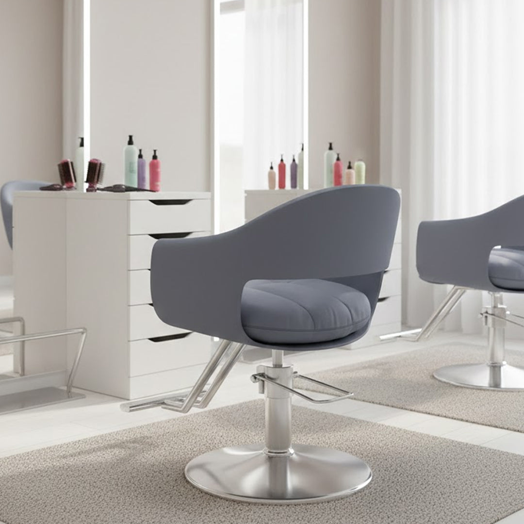 MODERN COLLECTIVE MONTGOMERY FAUX LEATHER SALON CHAIR