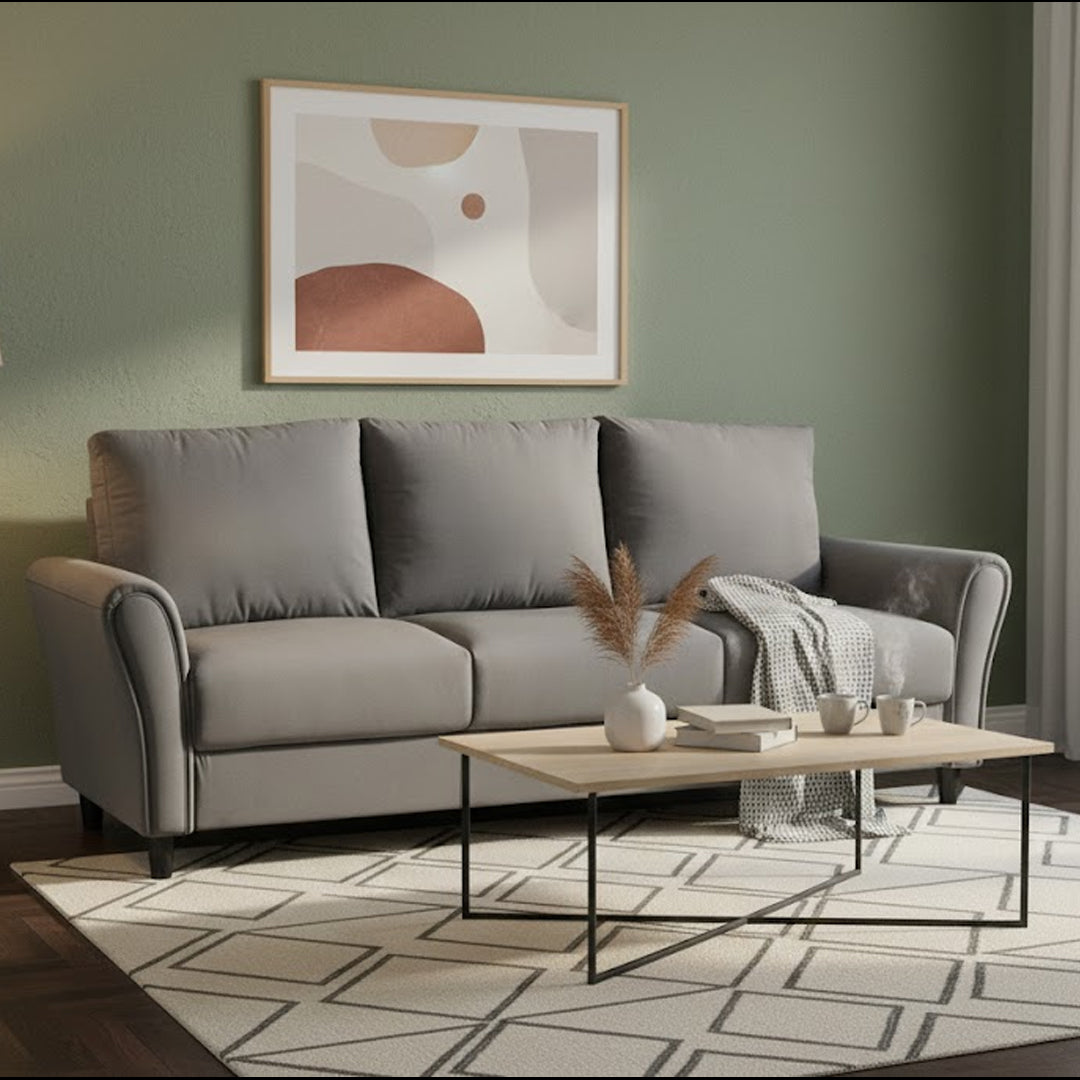 MONTES 3 SEAT SOFA DARK GREY