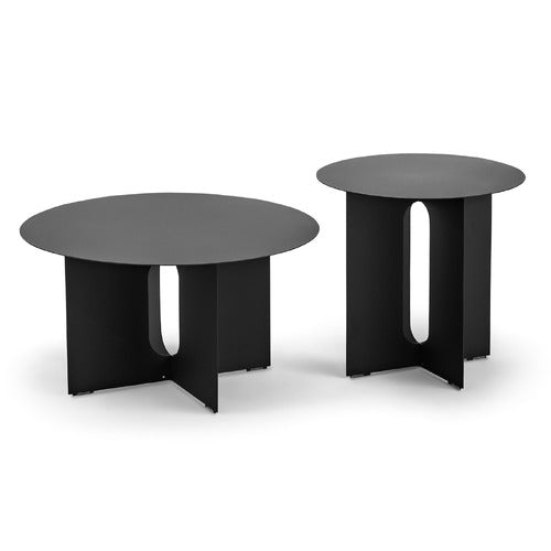 CONTINENTAL DESIGNS MAFFEI STAINLESS STEEL COFFEE TABLE