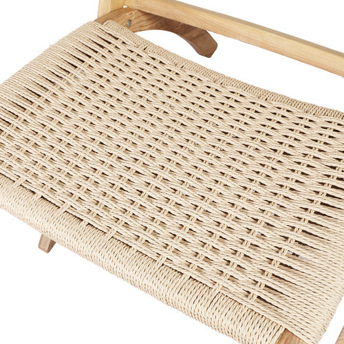 OAKLEIGH HOME MAGADI ASH WOOD LOUNGE CHAIR