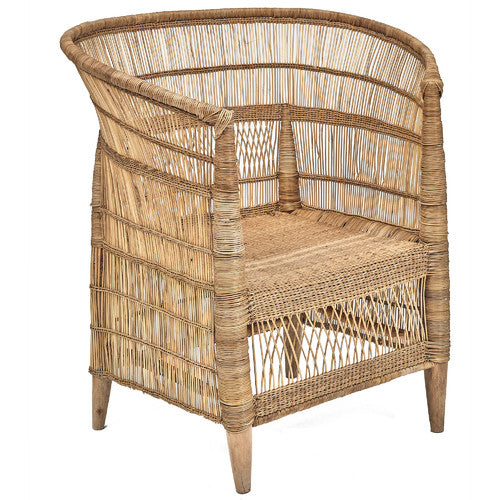 TRIBAL EXPRESSIONS AUTHENTIC MALAWI REED ARMCHAIR