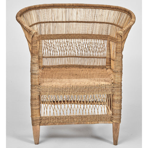 TRIBAL EXPRESSIONS AUTHENTIC MALAWI REED ARMCHAIR