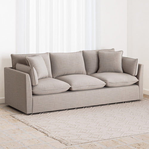 MALIBU 3 SEATER UPHOLSTERED SOFA