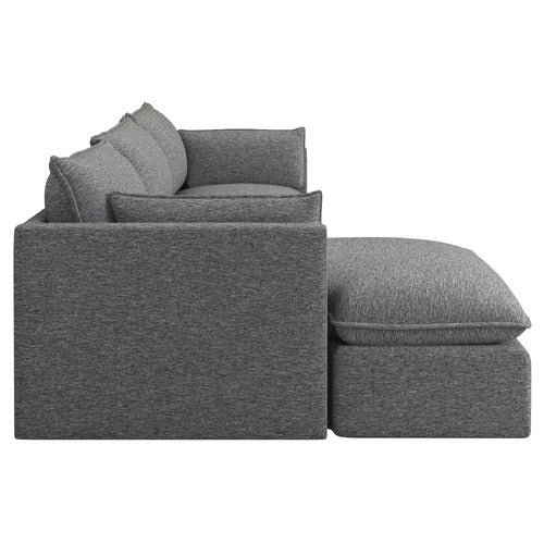 MALIBU 3 SEATER UPHOLSTERED SOFA WITH CHAISE