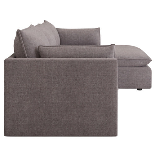 MALIBU 3 SEATER UPHOLSTERED SOFA WITH CHAISE
