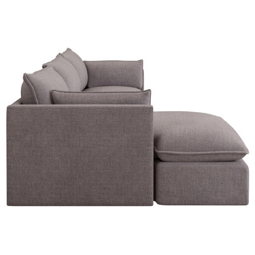 MALIBU 3 SEATER UPHOLSTERED SOFA WITH CHAISE