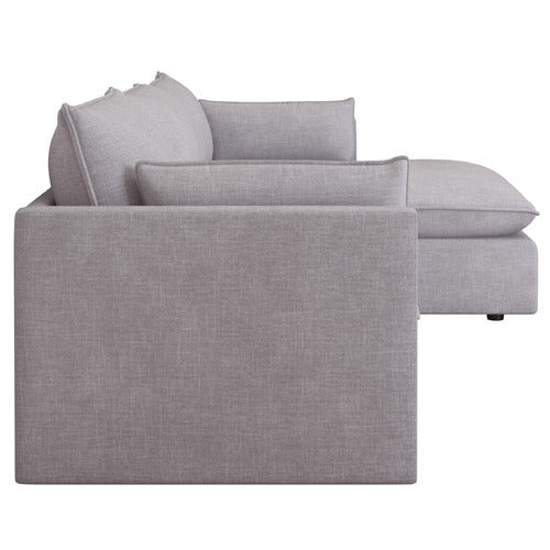 MALIBU 3 SEATER UPHOLSTERED SOFA WITH CHAISE