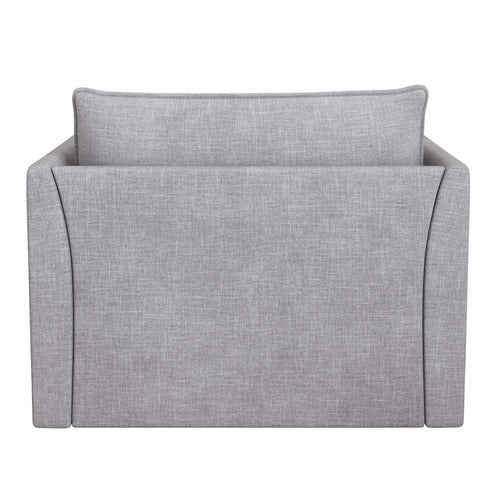 MALIBU UPHOLSTERED SWIVEL ARMCHAIR