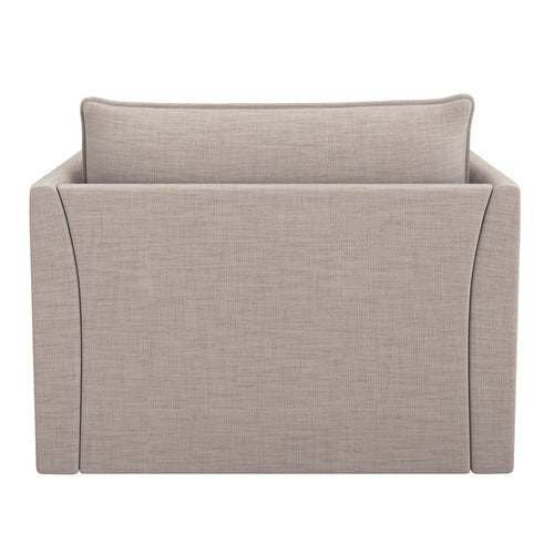 MALIBU UPHOLSTERED SWIVEL ARMCHAIR