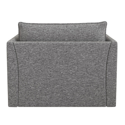 MALIBU UPHOLSTERED SWIVEL ARMCHAIR