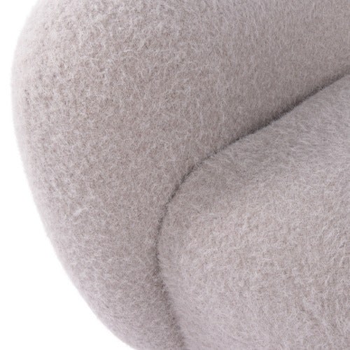 THE HOME COLLECTIVE MALIX FAUX MOHAIR ARMCHAIR