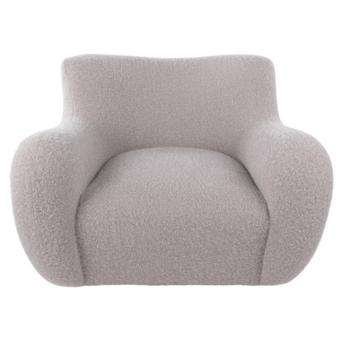 THE HOME COLLECTIVE MALIX FAUX MOHAIR ARMCHAIR