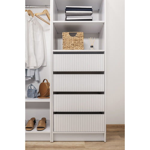 CAPEVIEW INTERIORS MALMO FLUTED BUILT-IN WARDROBE