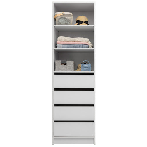 CAPEVIEW INTERIORS MALMO SLIM SHAKER SHELF WARDROBE