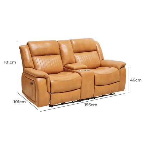 BY DESIGNS MARCIELA 2 SEATER ELECTRIC RECLINER SOFA