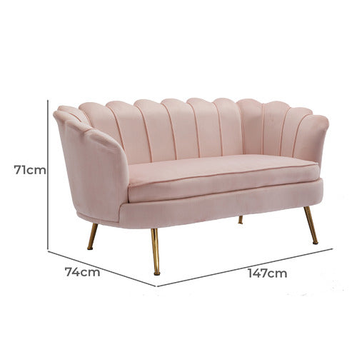CASSINGTON HOME MARIANNA 2 SEATER VELVET SOFA