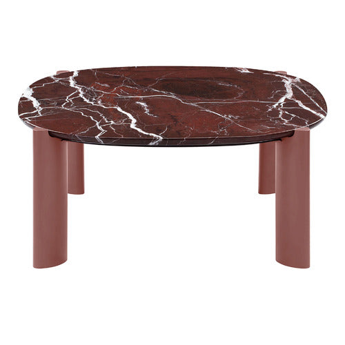 MARILYN MERLOT MARBLE COFFEE TABLE