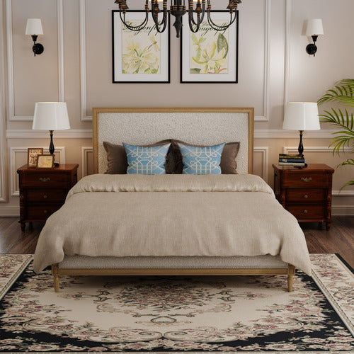 NATURALLY PROVINICIAL MARIUS BOUCLE BED FRAME