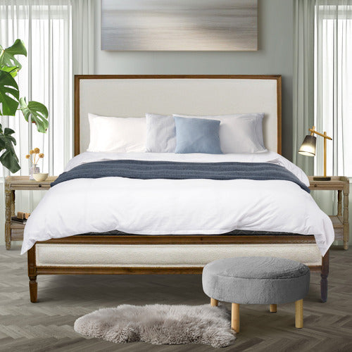 NATURALLY PROVINICIAL MARIUS BOUCLE BED FRAME
