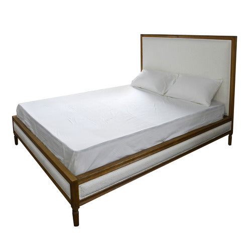 NATURALLY PROVINICIAL MARIUS BOUCLE BED FRAME