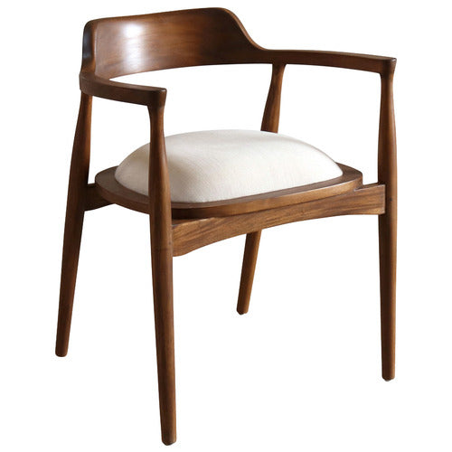 CAMPANA COLLECTIVE MARKUS MAHOGANY WOOD ARMCHAIR