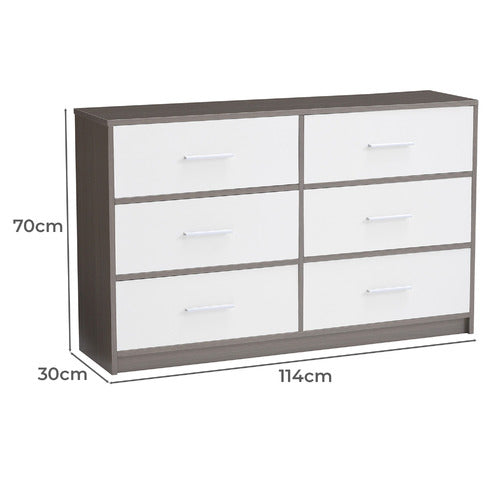 AROYA HOME MARLOWE 6 DRAWER CHEST