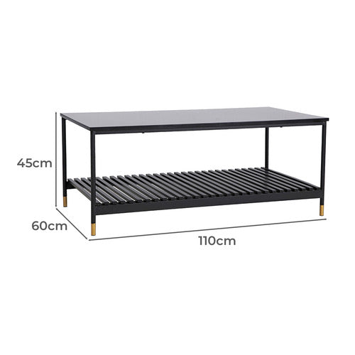 CORNER OFFICE MARSHA METAL COFFEE TABLE