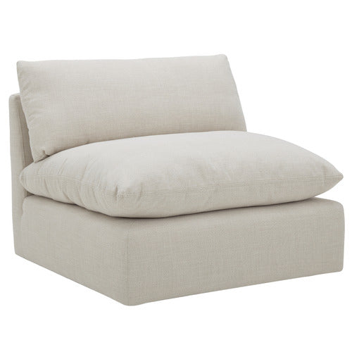 MARTINE UPHOLSTERED ARMLESS CHAIR
