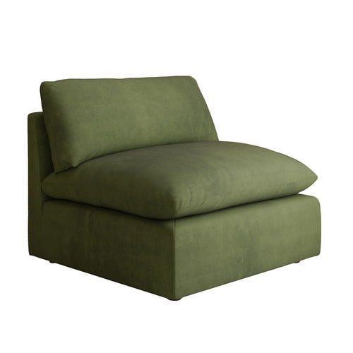 MARTINE VELVET ARMLESS LOUNGE CHAIR