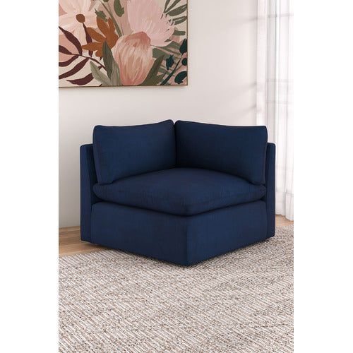 MARTINE VELVET CORNER LOUNGE CHAIR