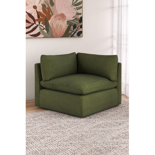 MARTINE VELVET CORNER LOUNGE CHAIR