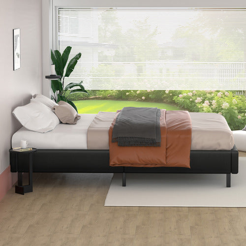 HOXTON ROOM MARYAM FAUX LEATHER BED BASE