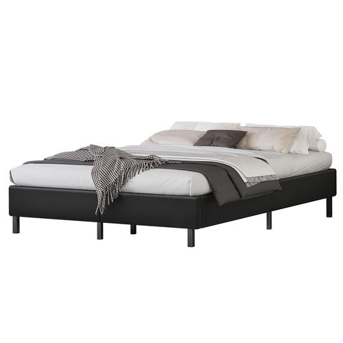 HOXTON ROOM MARYAM FAUX LEATHER BED BASE