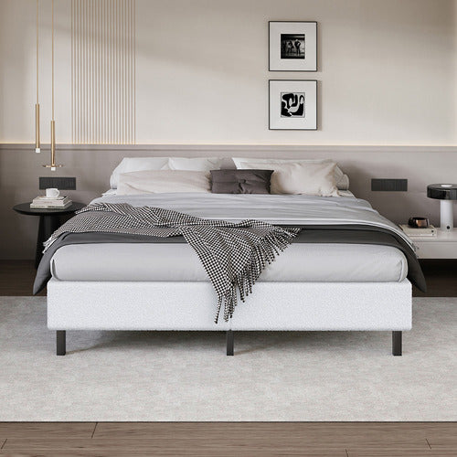 HOXTON ROOM MARYAM BOUCLE BED BASE