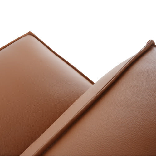 EVER DREAMING LIVING MASSEY 3 SEATER LEATHER ARMLESS SOFA SET