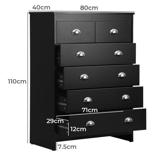 LIVING FUSION MATTEUS 6 DRAWER CHEST