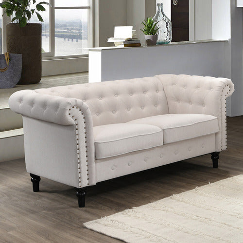 BY DESIGNS CORNELIA CHESTERFIELD 2 SEATER SOFA