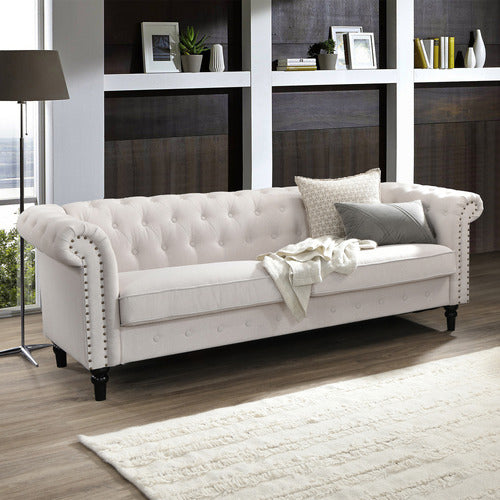 BY DESIGNS CORNELIA CHESTERFIELD 3 SEATER SOFA